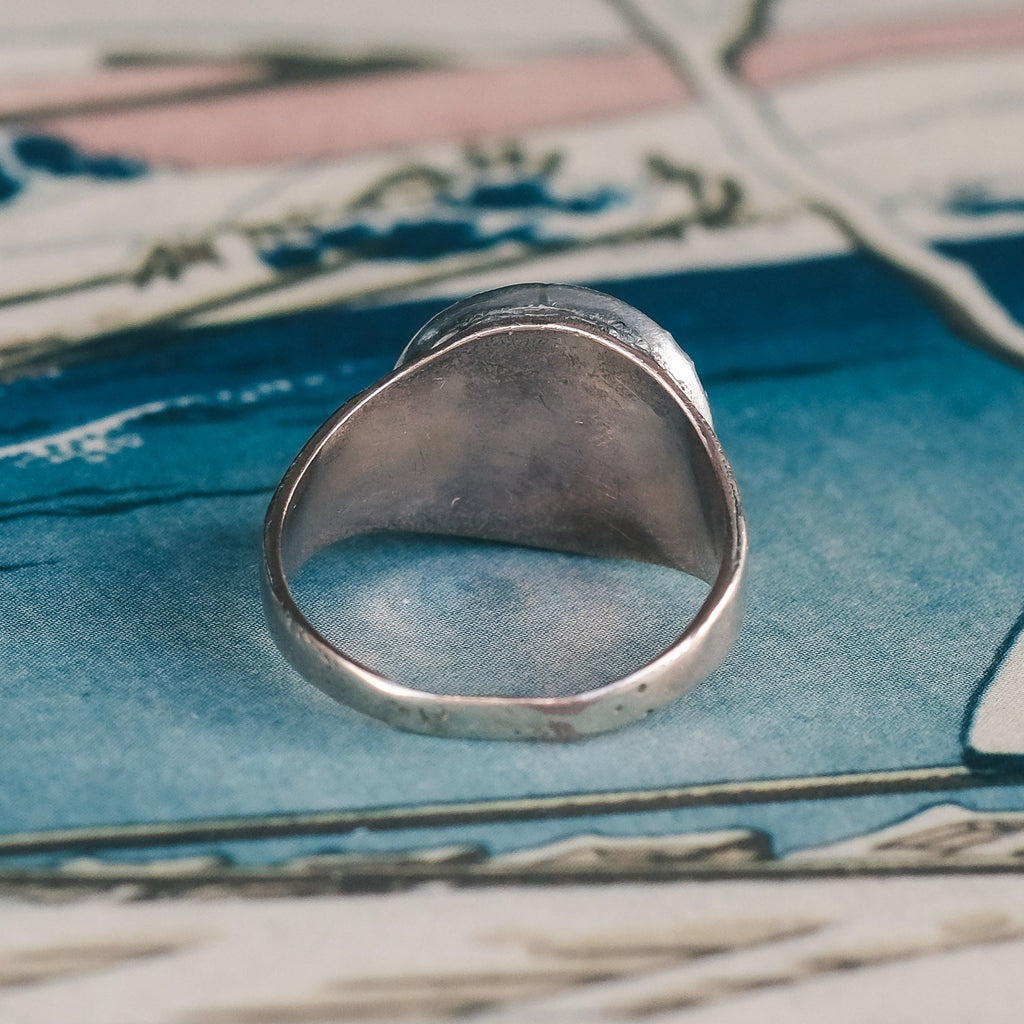 Georgian Pink Topaz Cluster Ring - Lost Owl Jewelry