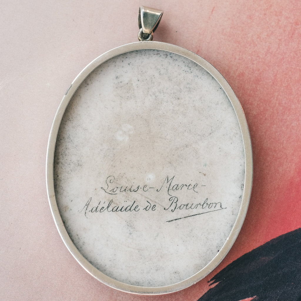 Georgian Portrait of Louise - Marie - Adélaïde de Bourbon - Lost Owl Jewelry