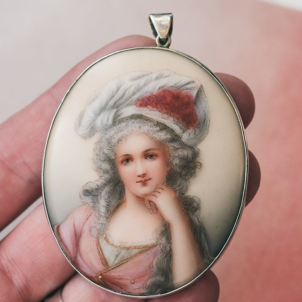 Georgian Portrait of Louise - Marie - Adélaïde de Bourbon - Lost Owl Jewelry