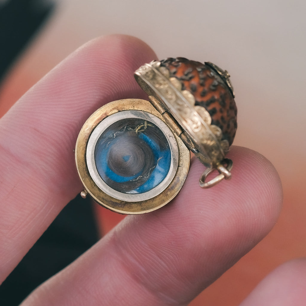 Georgian Quandong Seed Locket - Lost Owl Jewelry