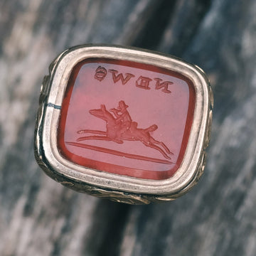 Georgian Rebus Intaglio Fob - Lost Owl Jewelry