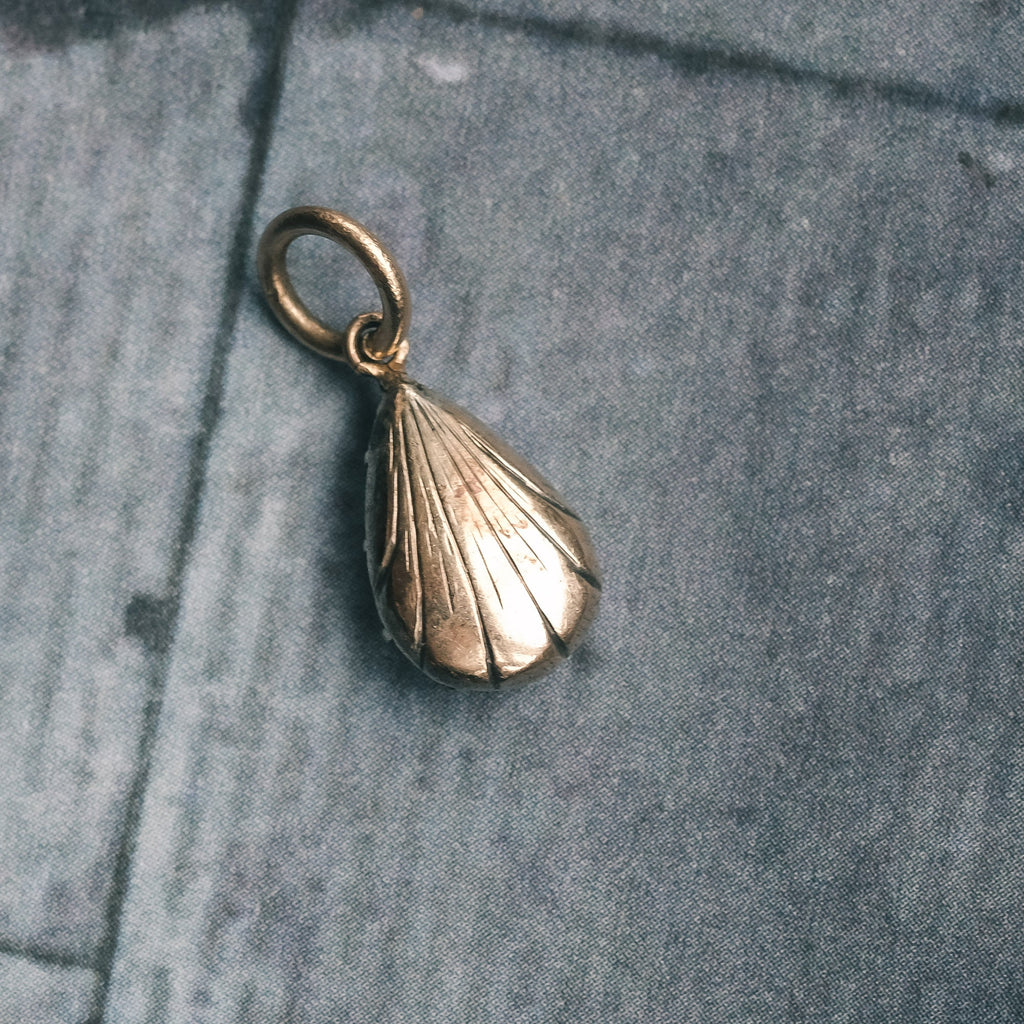 Georgian Rose Diamond Teardrop Pendant - Lost Owl Jewelry