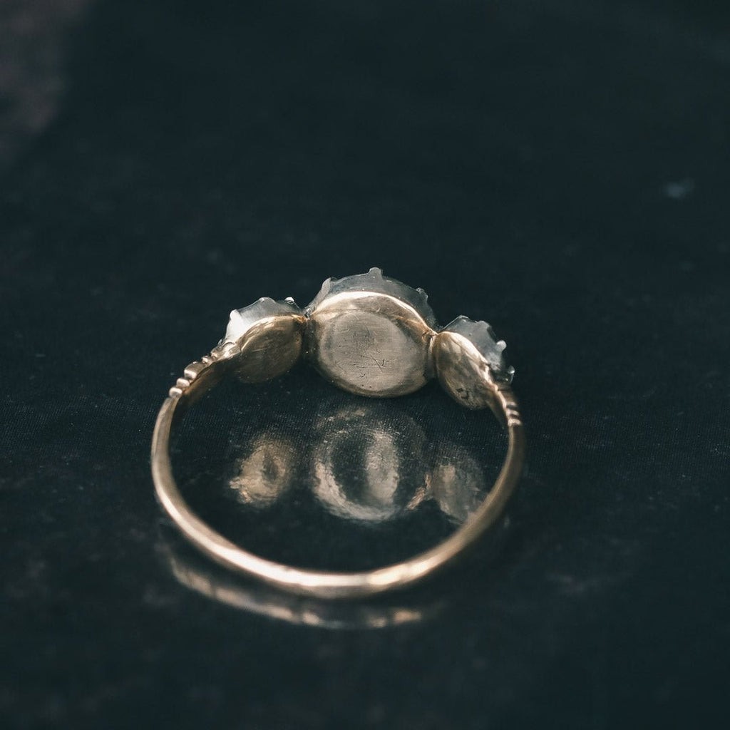 Georgian Rose Diamond Trilogy Ring - Lost Owl Jewelry