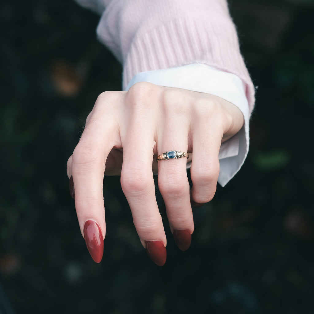 Georgian Sapphire Ring - Lost Owl Jewelry