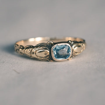 Georgian Sapphire Ring - Lost Owl Jewelry