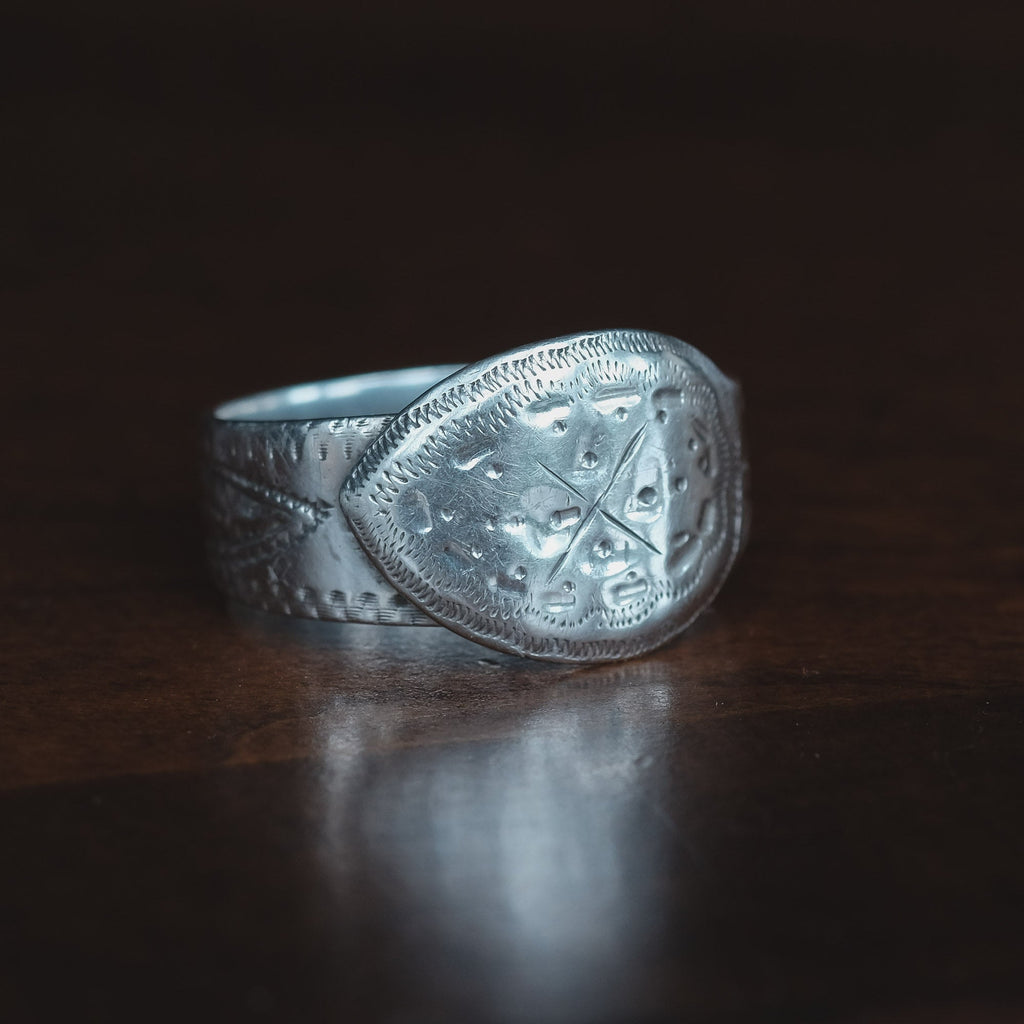 Georgian Silver Spoon Ring - Lost Owl Jewelry