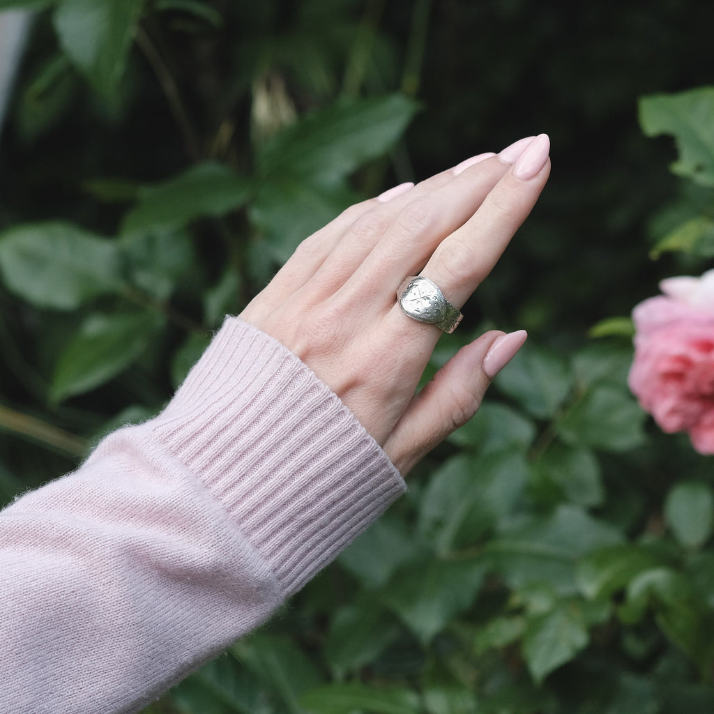 Georgian Silver Spoon Ring - Lost Owl Jewelry