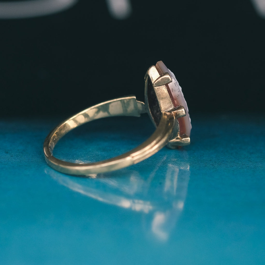 Georgian Terpsichore Cameo Ring - Lost Owl Jewelry