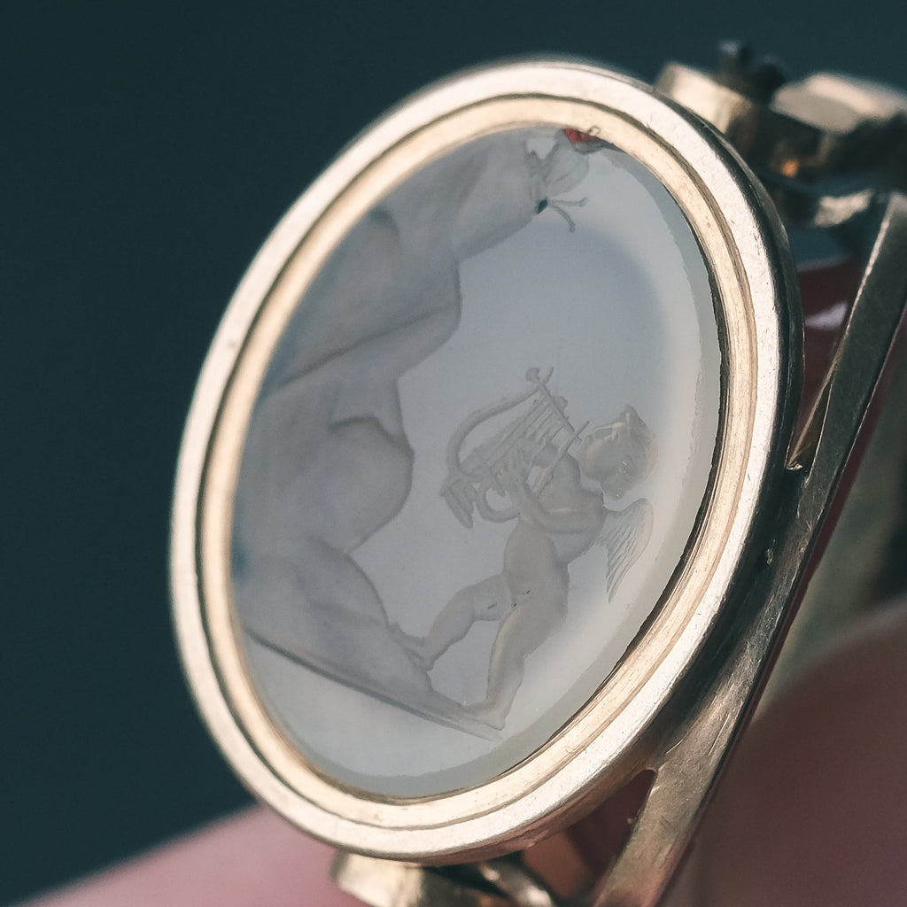 Georgian "Three Cupids" Spinner Fob - Lost Owl Jewelry