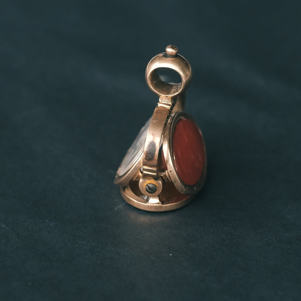 Georgian "Three Cupids" Spinner Fob - Lost Owl Jewelry