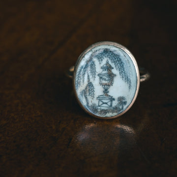 Georgian Urn Memorial Ring - Lost Owl Jewelry