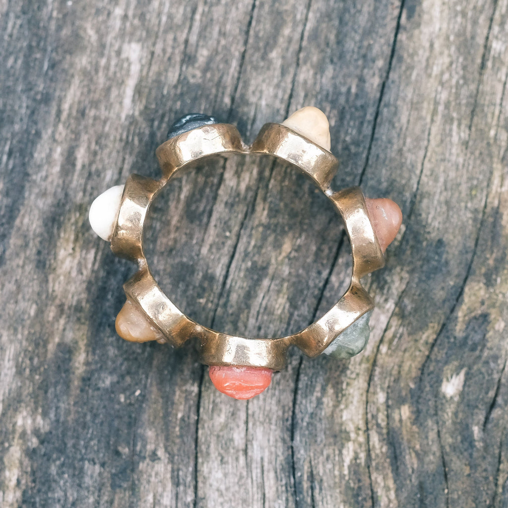 Grand Tour "Days of the Week" Cameos Ring - Lost Owl Jewelry