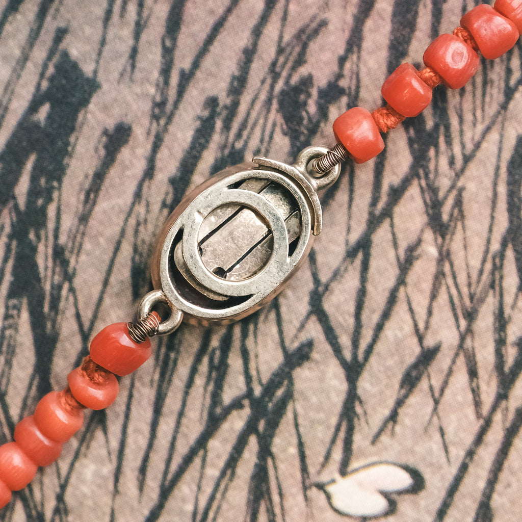 Grand Tour Neapolitan Coral Guard Chain - Lost Owl Jewelry