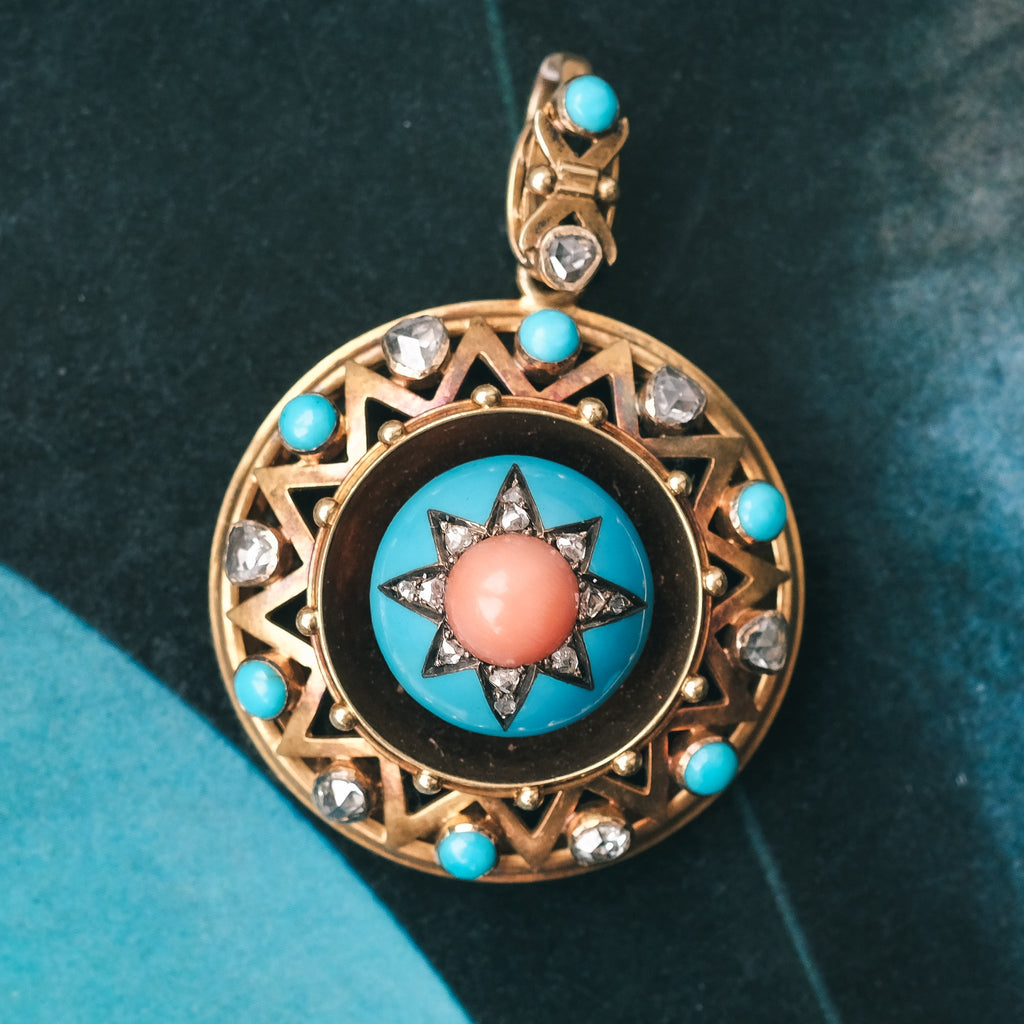 High Victorian Star Locket - Lost Owl Jewelry