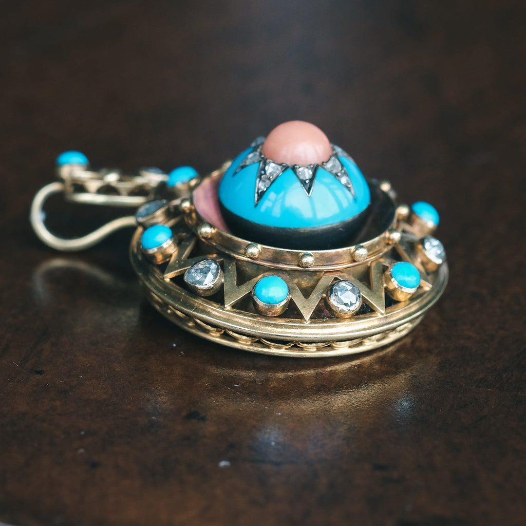 High Victorian Star Locket - Lost Owl Jewelry