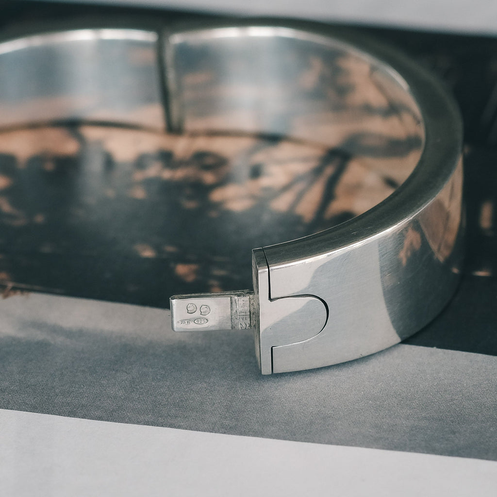 Italian Modernist Bangle - Lost Owl Jewelry