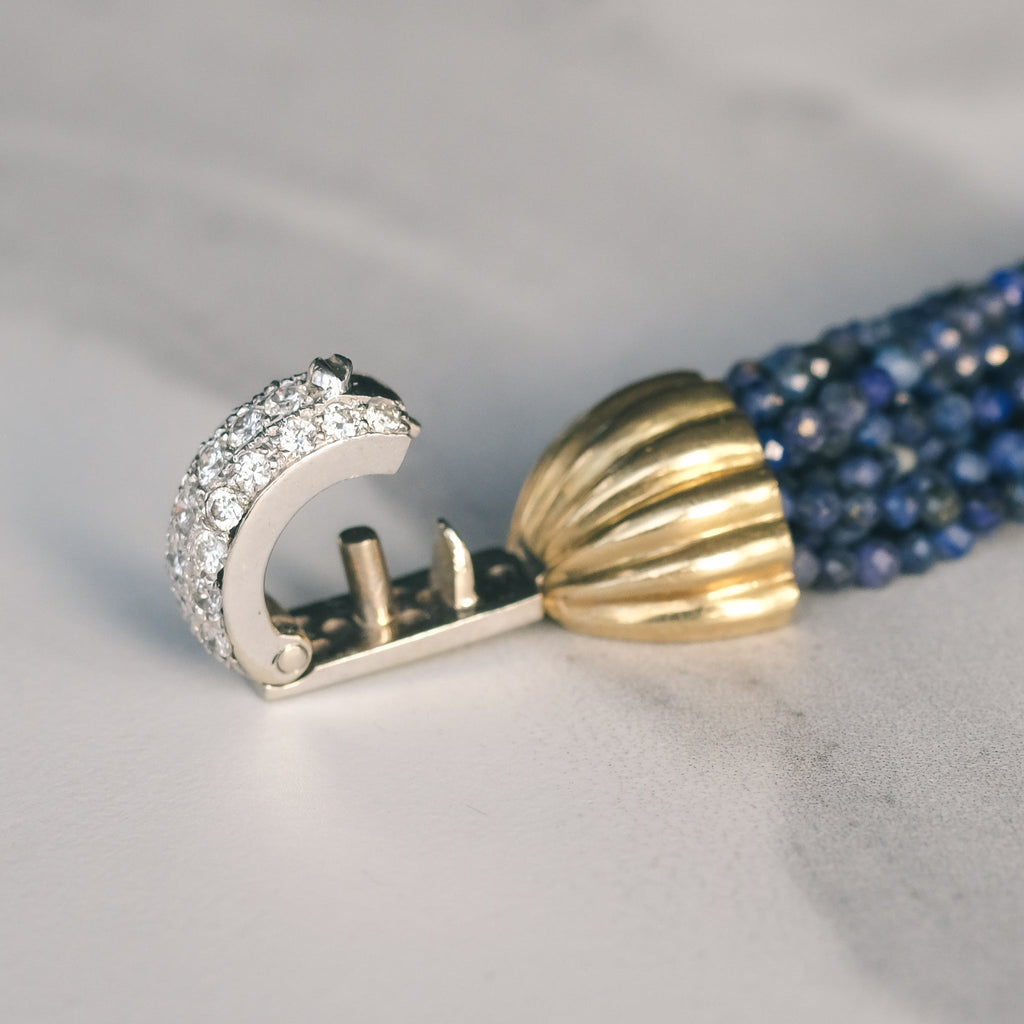 Italian Sapphire Tassel - Lost Owl Jewelry