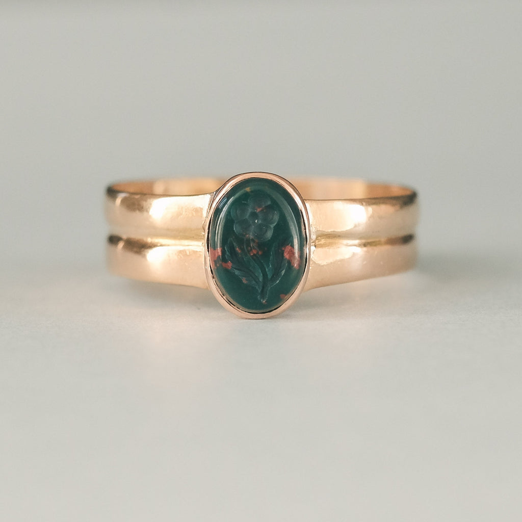 Lost Owl Forget - Me - Not Signet Ring - Lost Owl Jewelry