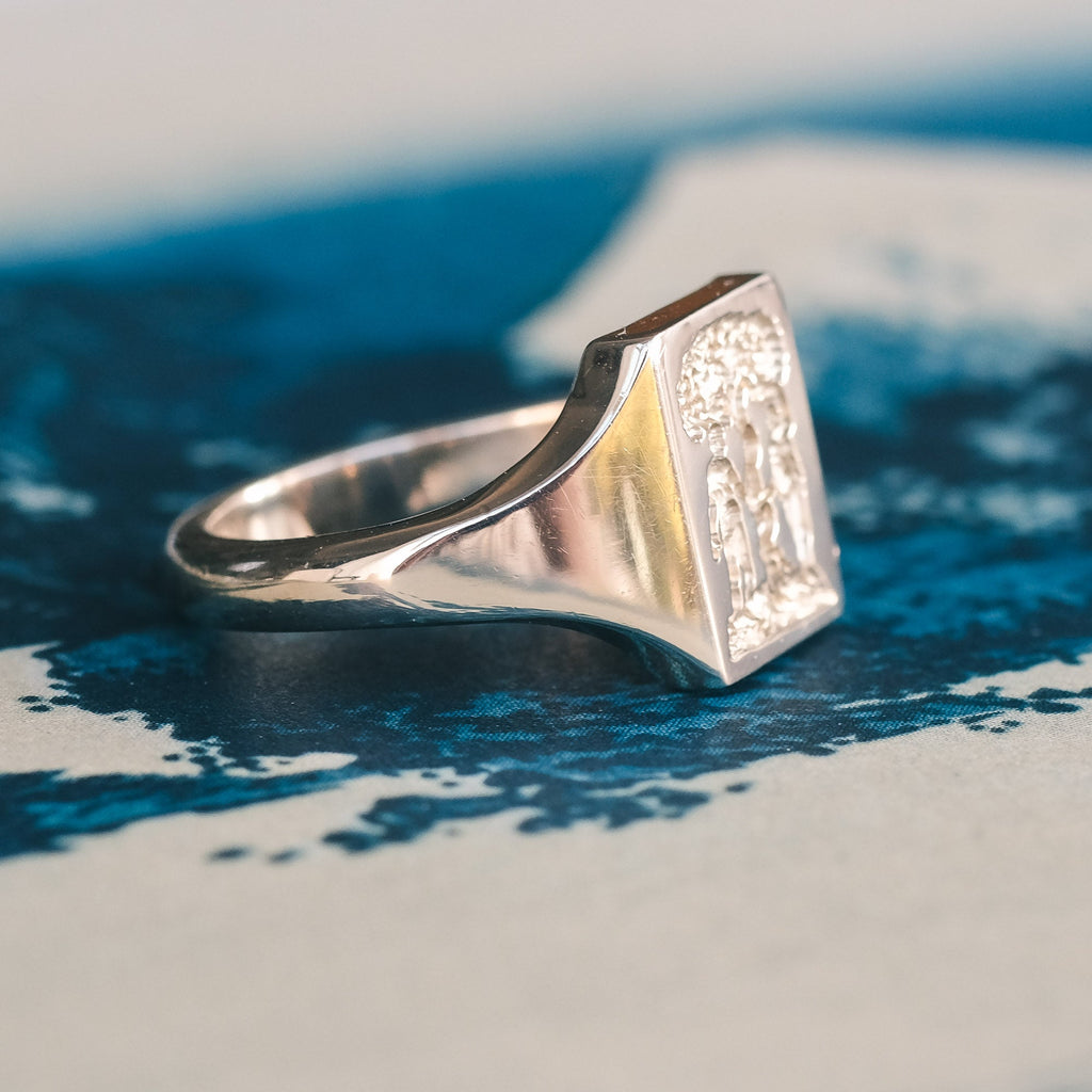 Lost Owl Garden of Eden Signet Ring - Lost Owl Jewelry