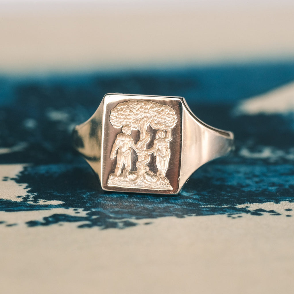 Lost Owl Garden of Eden Signet Ring - Lost Owl Jewelry