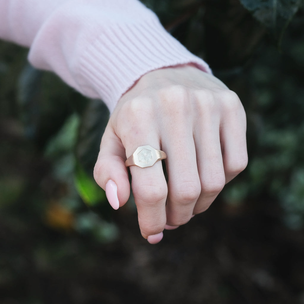 Lost Owl Lucky Dice Signet Ring - Lost Owl Jewelry