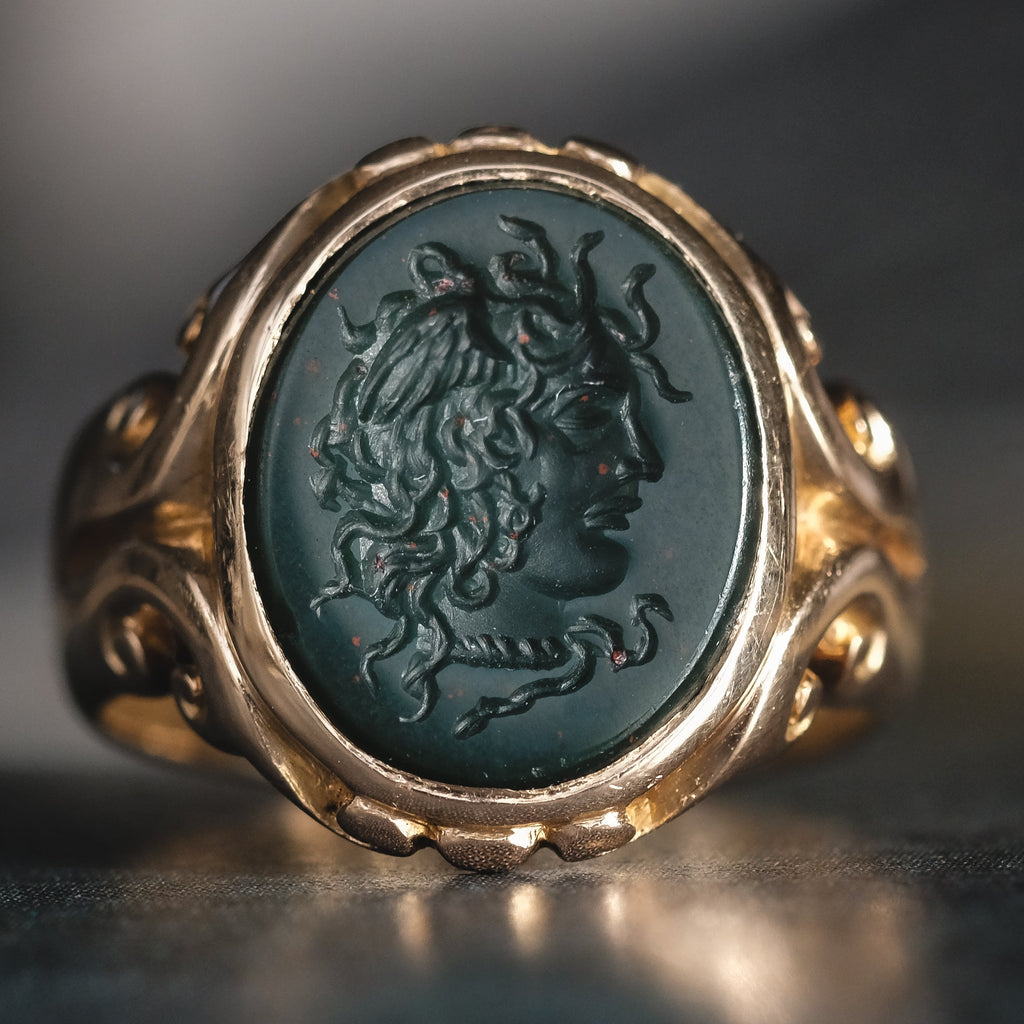 Lost Owl Medusa Signet Ring - Lost Owl Jewelry