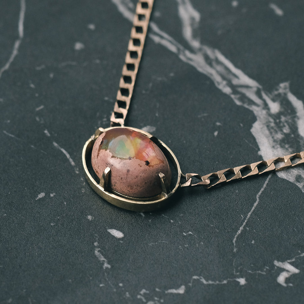 Lost Owl Opal Eye Necklace - Lost Owl Jewelry