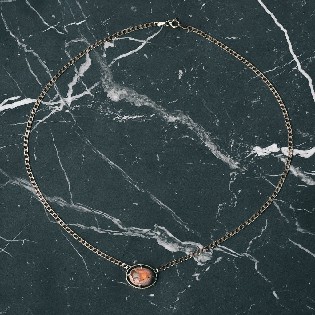 Lost Owl Opal Eye Necklace - Lost Owl Jewelry