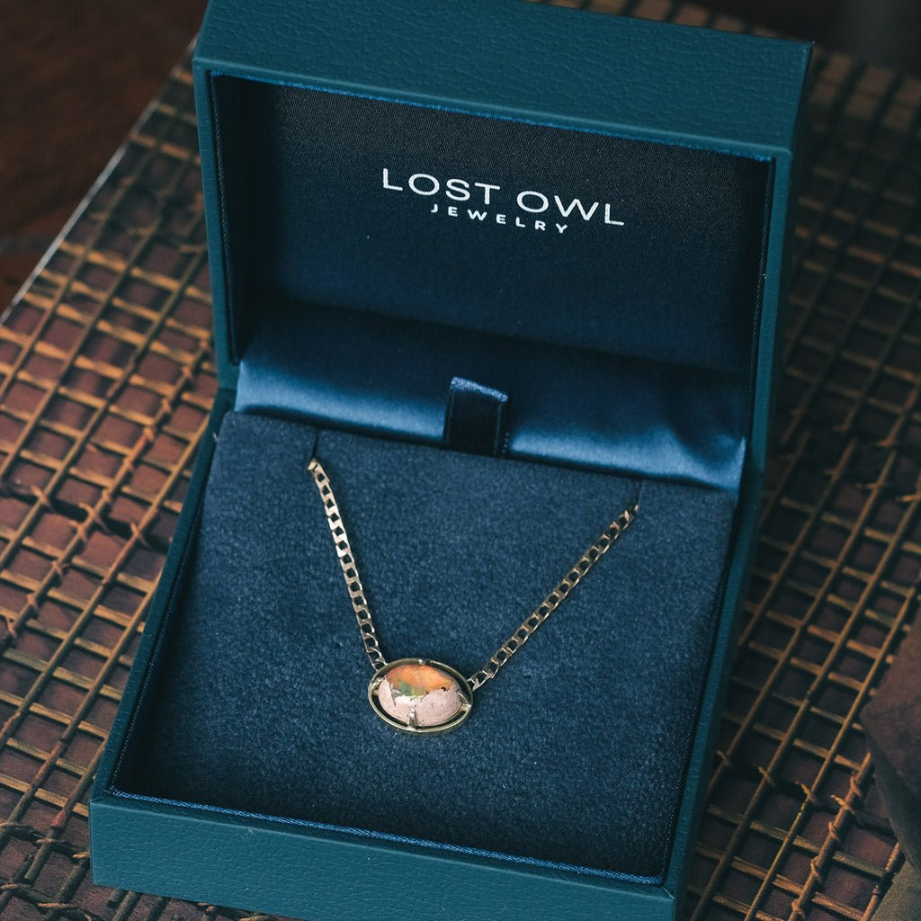 Lost Owl Opal Eye Necklace - Lost Owl Jewelry