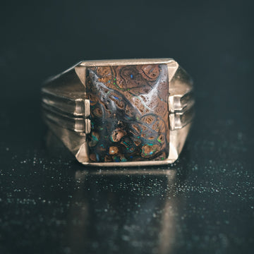 Lost Owl Opal Signet Ring - Lost Owl Jewelry