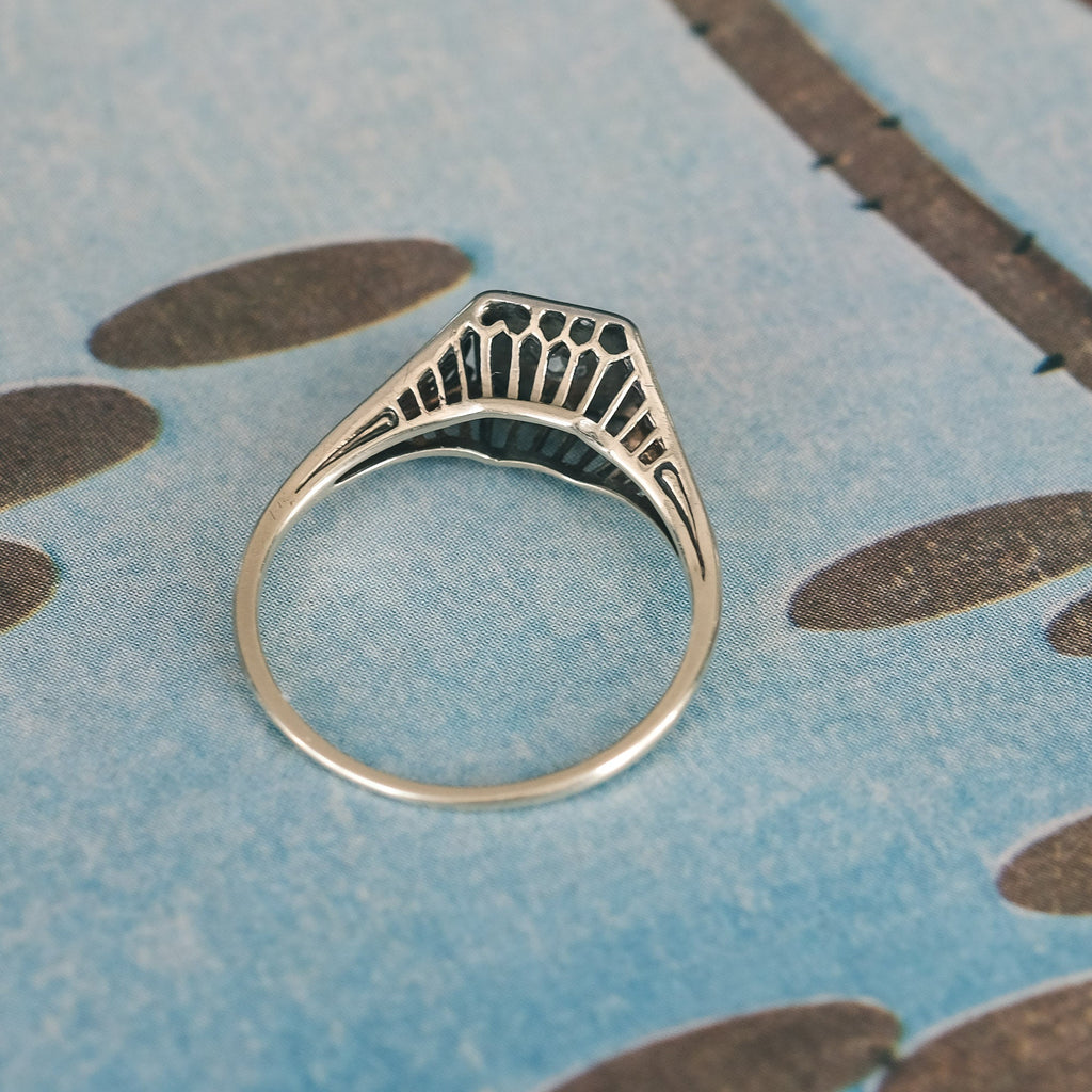 Mid - Century Diamond Solitaire Ring - Lost Owl Jewelry