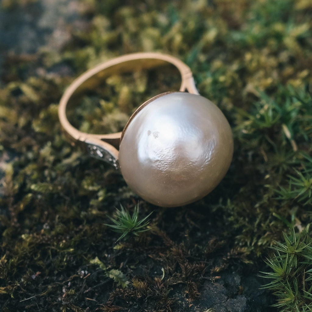 Mid - Century Full Moon Ring - Lost Owl Jewelry