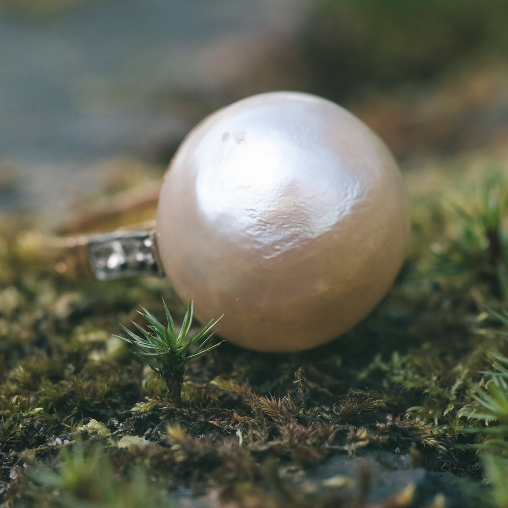 Mid - Century Full Moon Ring - Lost Owl Jewelry