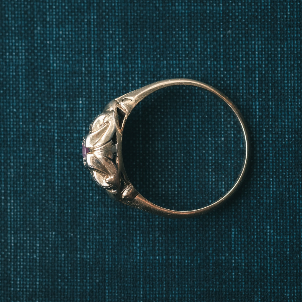 Mid - Century Pink Sapphire Ring - Lost Owl Jewelry