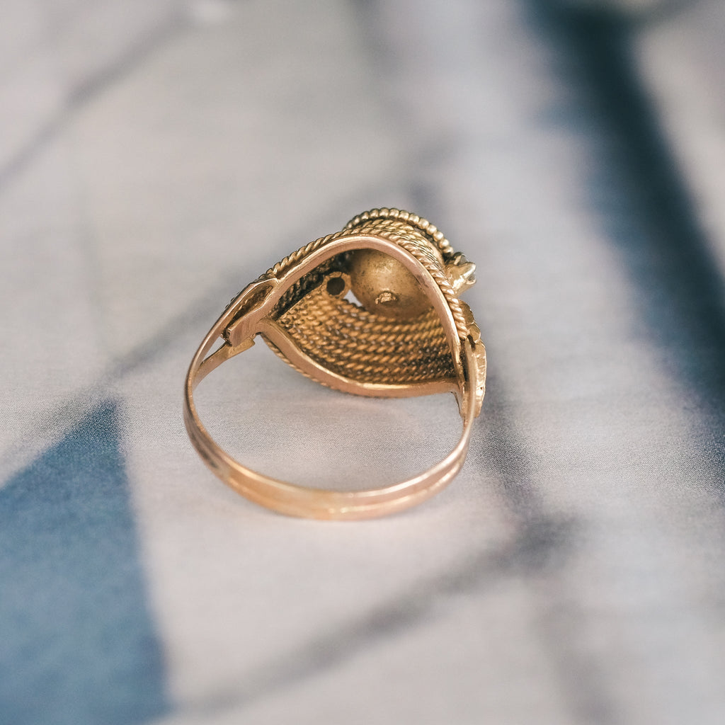 Mid - Century Ropework Ring - Lost Owl Jewelry