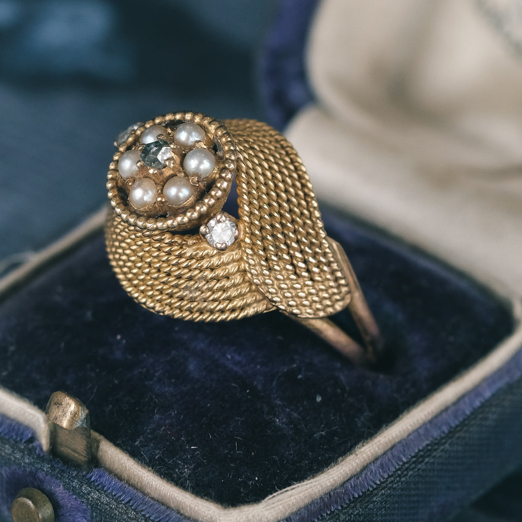 Mid - Century Ropework Ring - Lost Owl Jewelry