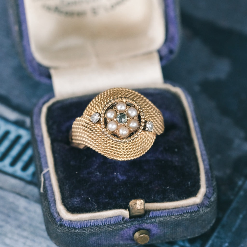 Mid - Century Ropework Ring - Lost Owl Jewelry