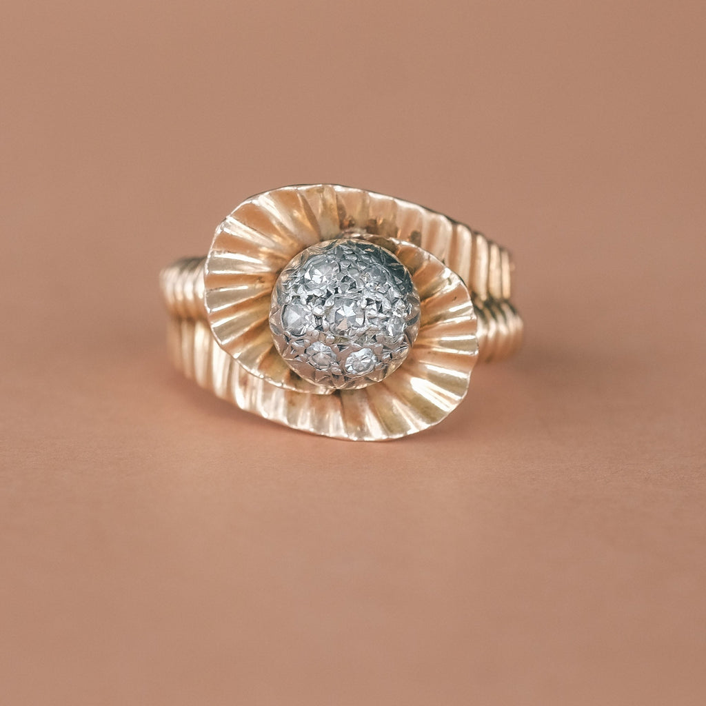 Mid - Century Scallop Shells Ring - Lost Owl Jewelry