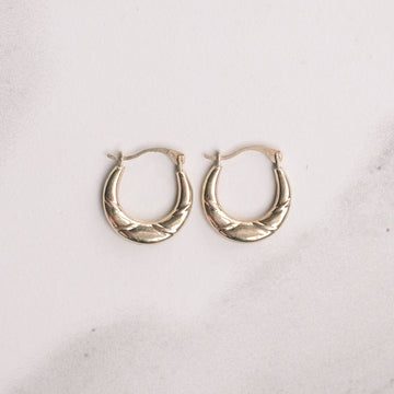 Mini Gold Creole Hoops - Lost Owl Jewelry