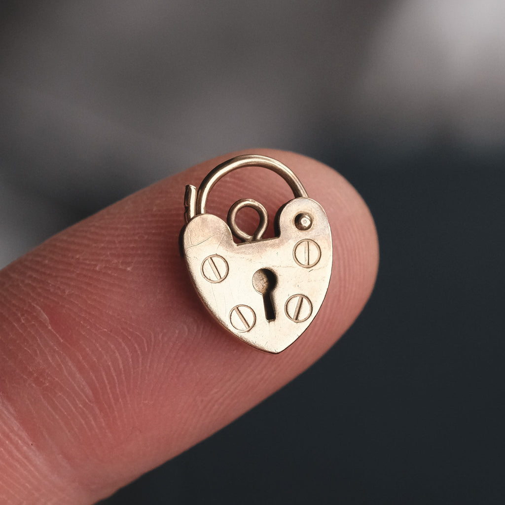 Mini Heart Padlock - Lost Owl Jewelry