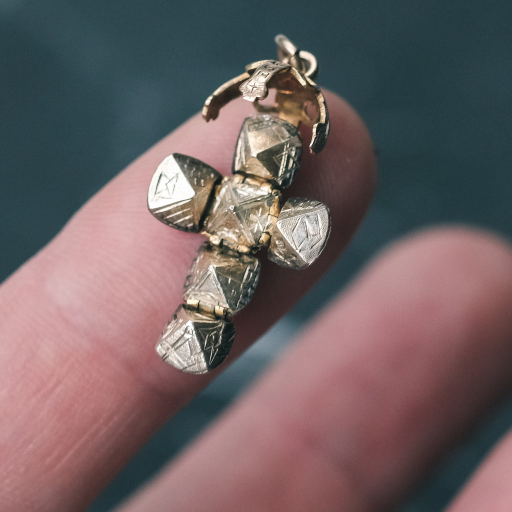 Mini Masonic Ball Fob - Lost Owl Jewelry