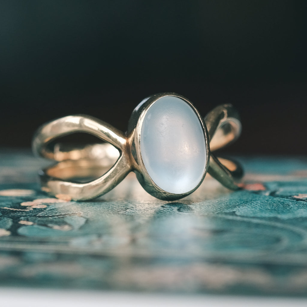 Modernist Moostone Ring – Lost Owl Jewelry