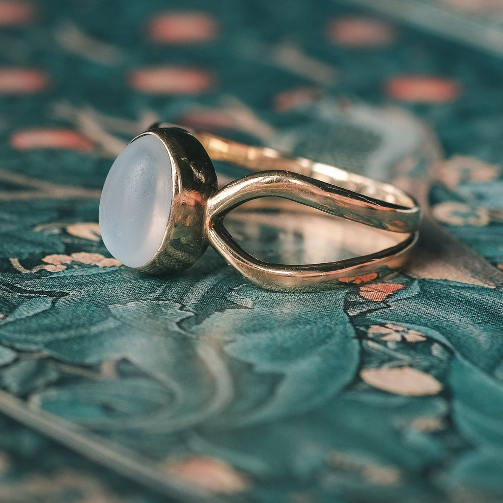 Modernist Moonstone Ring – Lost Owl Jewelry