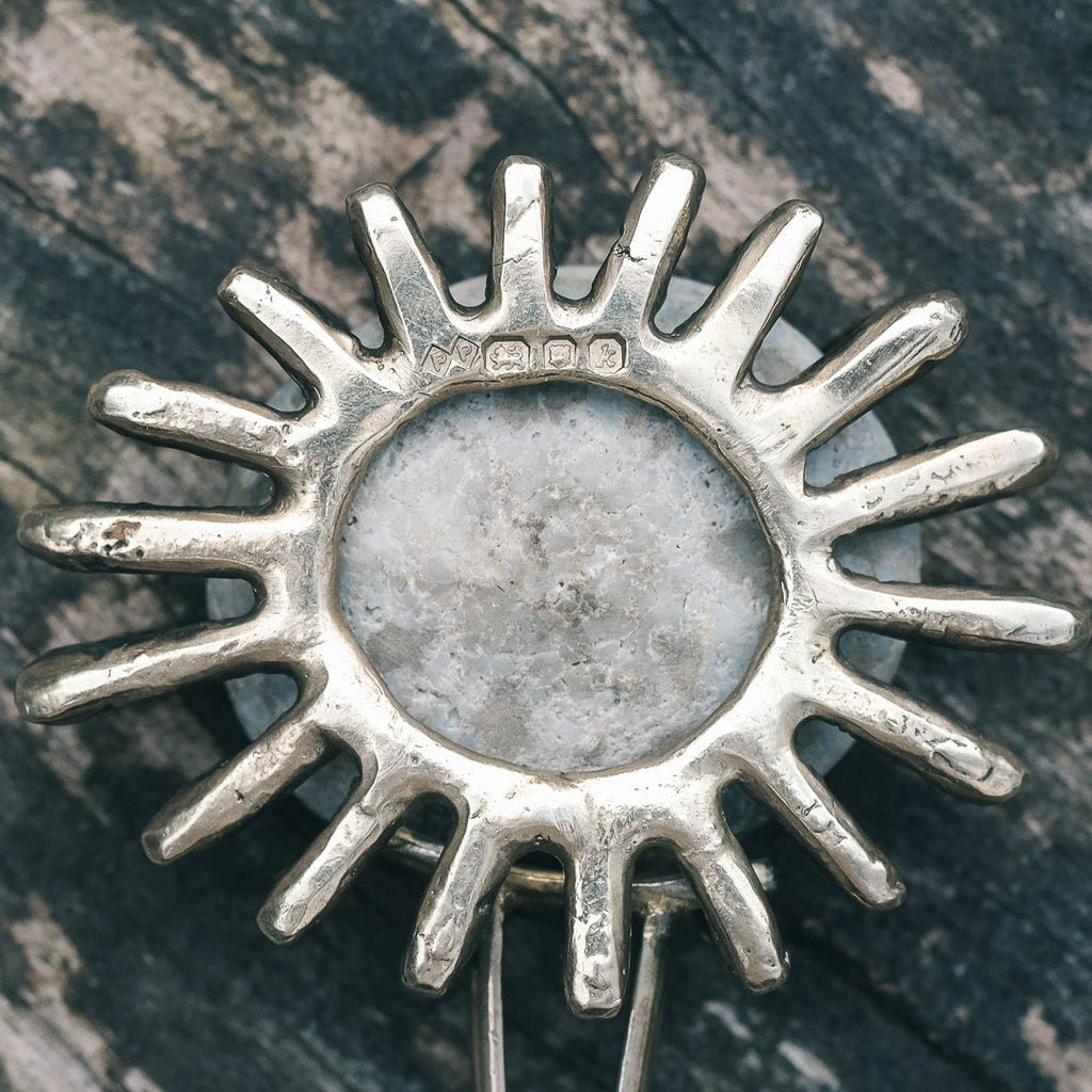 Modernist Quartz Druzy Necklace - Lost Owl Jewelry