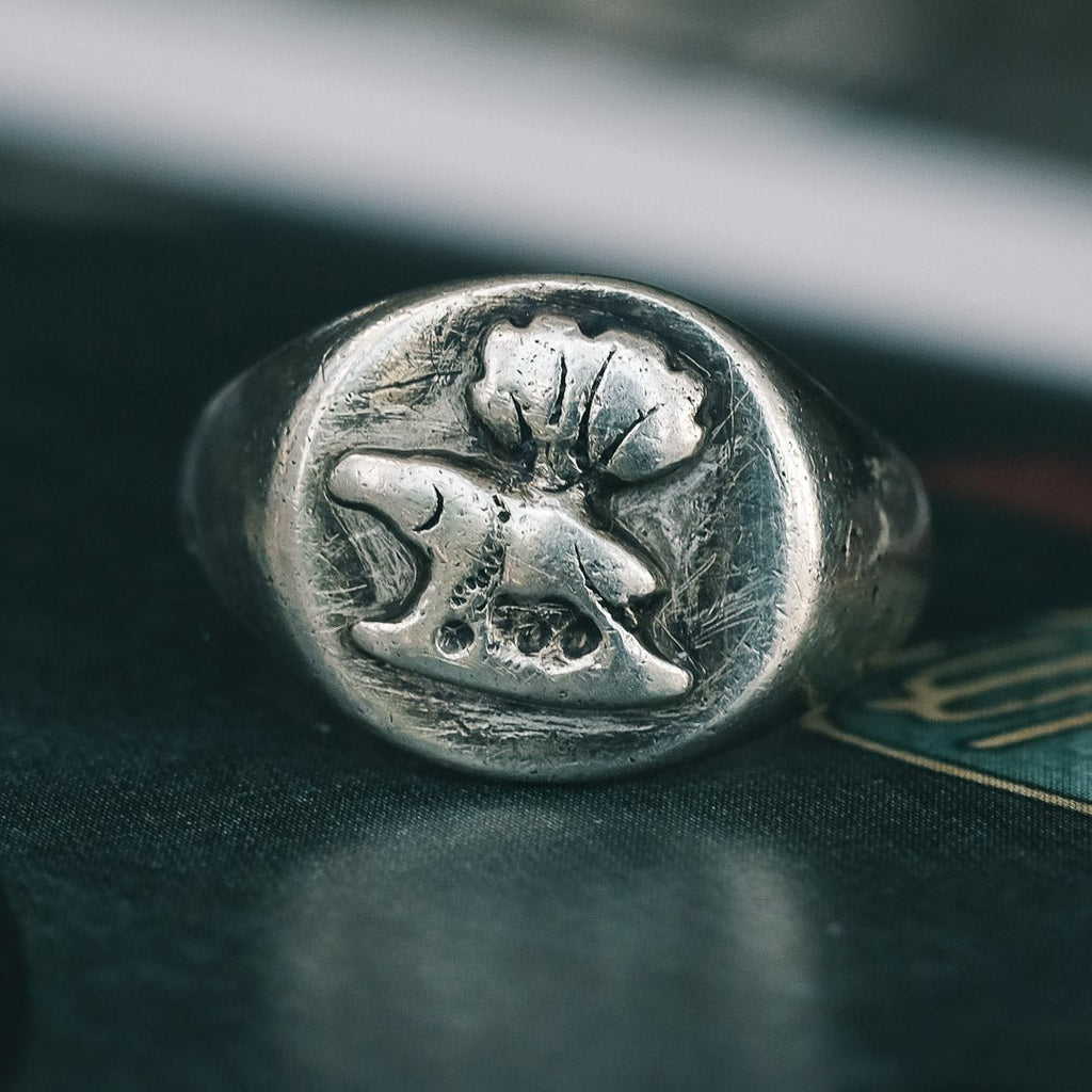 Mystery Animal Signet Ring - Lost Owl Jewelry