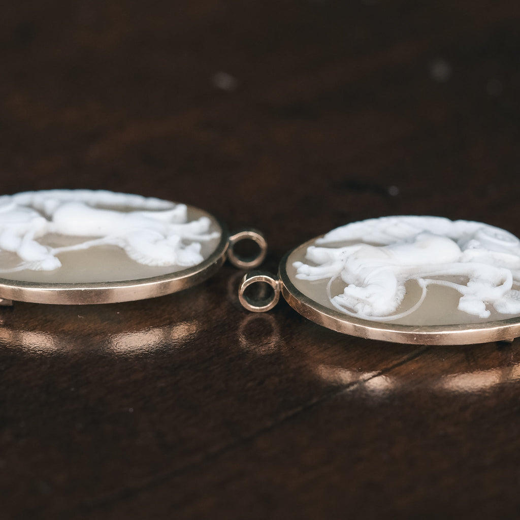 Neoclassical Cameo Cloak Clasp - Lost Owl Jewelry