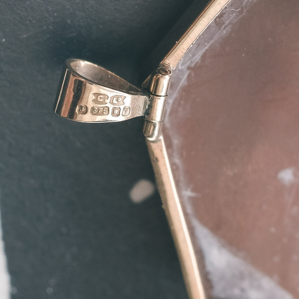 Neoclassical "Cupids Riding Dolphins" Shell Cameo Brooch - Lost Owl Jewelry