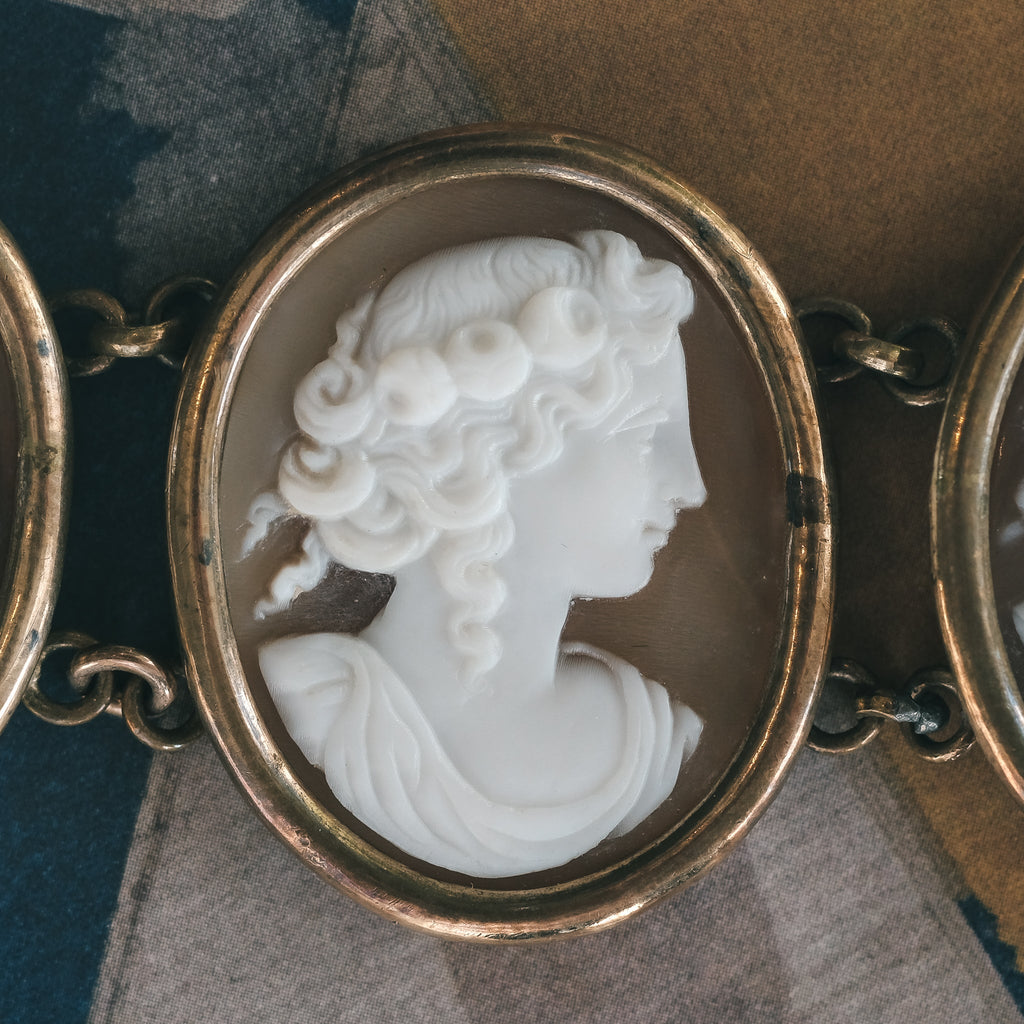 Neoclassical Floralia Cameos Bracelet - Lost Owl Jewelry