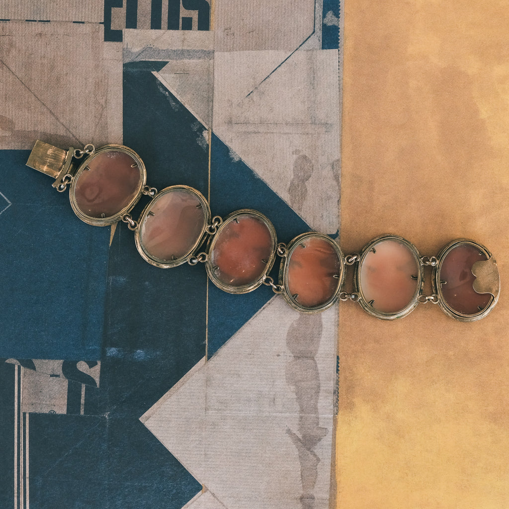 Neoclassical Floralia Cameos Bracelet - Lost Owl Jewelry