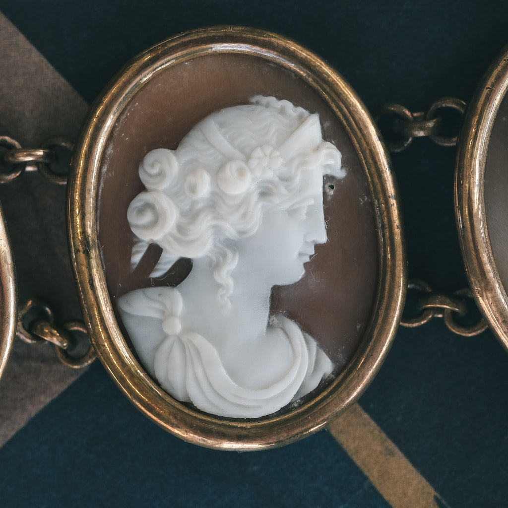 Neoclassical Floralia Cameos Bracelet - Lost Owl Jewelry